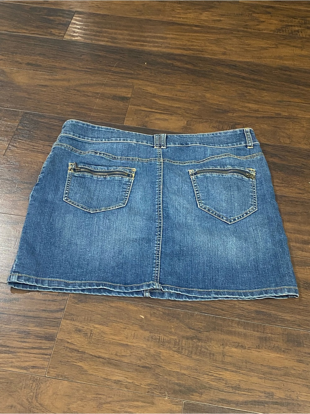 New York & Company Blue Denim Mini Skirt - Picture 6 of 6
